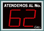 Pantalla de 2 líneas de 4 pulgadas para Servi-Turno